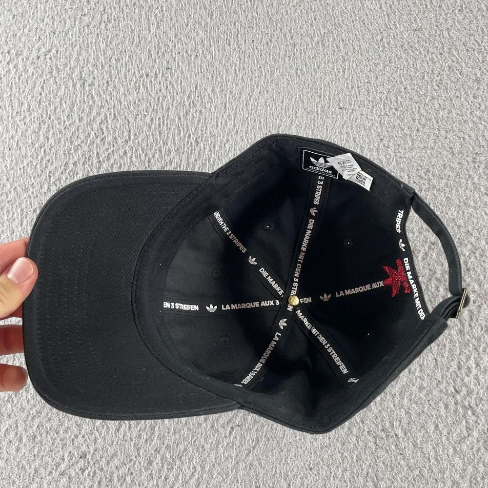 Adidas I Chicago Hat Cap Strap Back Mens One Size OSFM‎ Black Embroidered Cotton